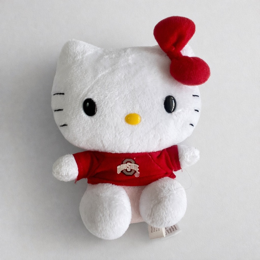 Hello Kitty Plush Sanrio Ohio State Buckeyes Plushland Collegiate 2012 NWOT
